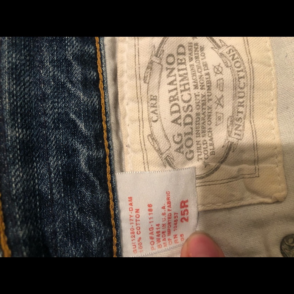 AG Adriano Goldschmied Ex Boyfriend Crop Jeans